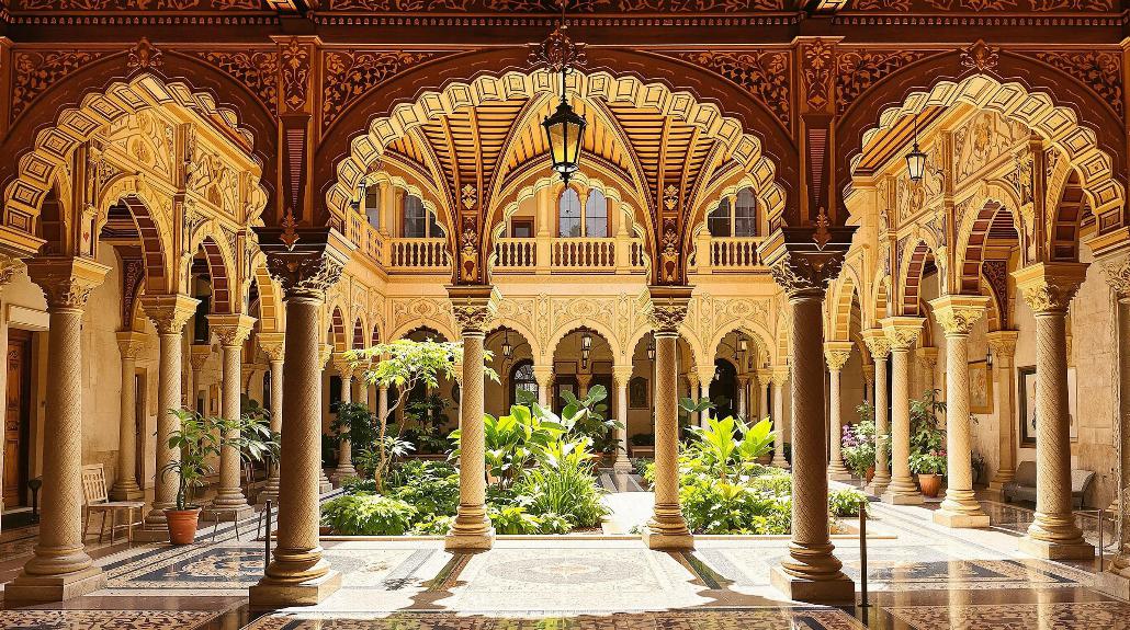 courtyard of the princess